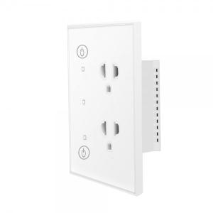 Smart Power Wall Outlet 16a 2 In-wall Socket With Usb Interface Work With Google