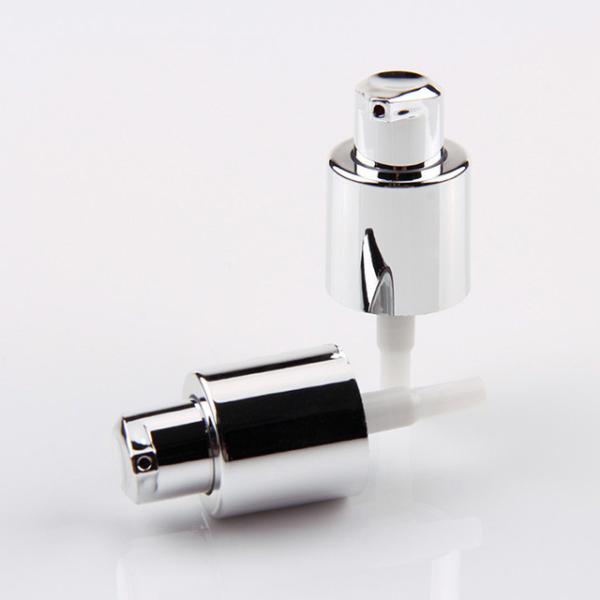 Aluminum Plastic Treatment Pump Two Head Full Cover Cosmetic Lotion Pump