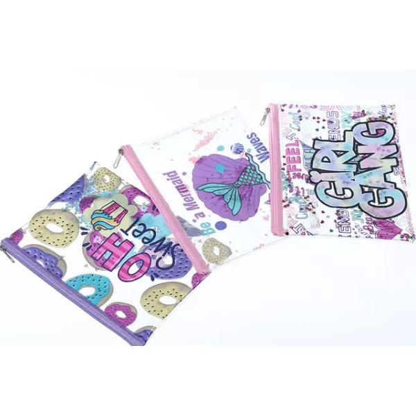 Girls Small Makeup Promotional Clear Cute PVC Cosmetic Bag