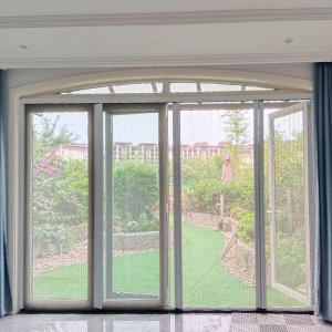 High Durability Trackless Screen Door Sliding Style 1 Year Guarantee