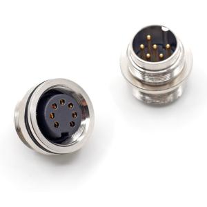 Aviation Plug Socket Type waterproof Male Plug 6 PIN M16 panel circular