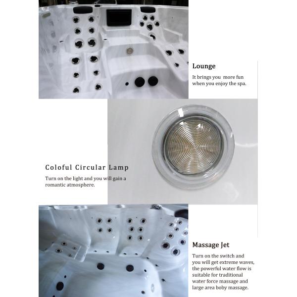 Luxury 10 Persons Swim Spa Tub Acrylic Swimming Pool Hot Tubs Combo