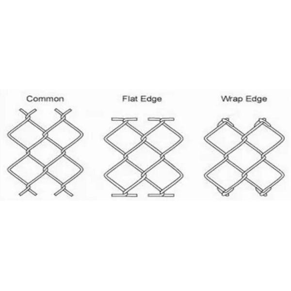 2 Inches Mesh Openning Aluminum Coated Steel Chain Link Fence Fabric