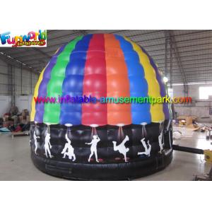 Music Inflatable Disco Dome Bouncy Castles Customized For Dancing