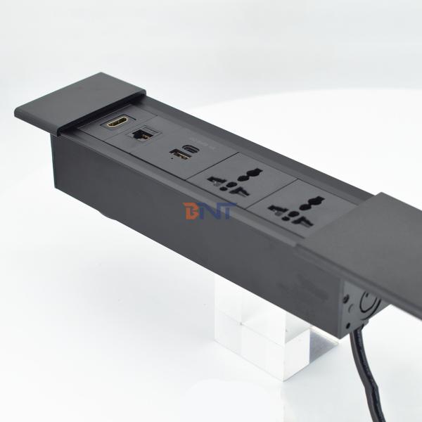 Buy Multi-Functional Sliding Cover Power Socket for Office Desks with USB Charge Module type at wholesale prices