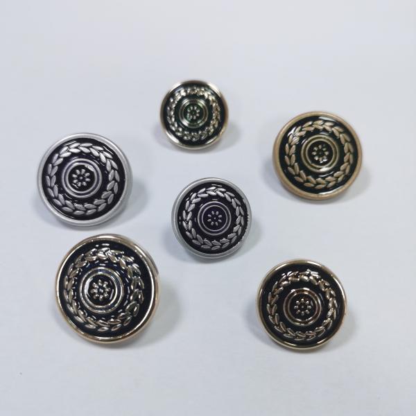 Factory wholesale Metal button Color dot oil high toe hand stitched gold button suit coat button