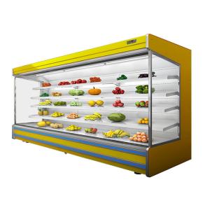 Remote System Fan Cooling Open Multideck Chiller For Supermarket / Commercial
