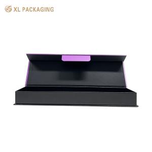 China XL Packaging Custom Luxury Boxes Eco-Friendly Chocolate Truffle Packaging Box with White EVA Insert and Ribbon Accessary on sale