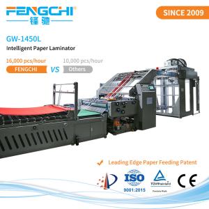 Leading Edge Paper Feeding Patent Auto Flute Litho Laminator for Commercial