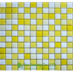 Quality Mixed Color Glass Crystal Mosaic Tile for indoor &amp;outdoor walls,Glass mosaic tile Factory for sale