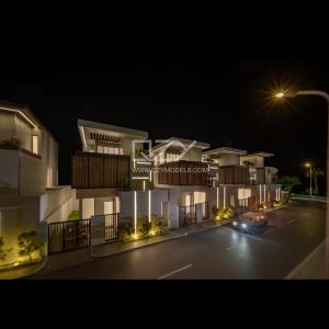 1/75 Town House Model Architectural Design Seamlessly Integrates Villa Sales