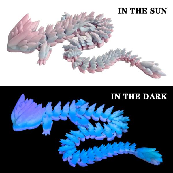 PINRUI Glow Rainbow PLA 1kg 1.75mm Change Color In The Dark For 3d Printer