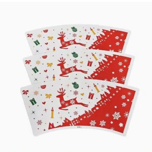 Buy Customized Size 6 Colors Printing Logo OEM Drink Coffee Tea Milk Disposable Paper Cup Fan at wholesale prices