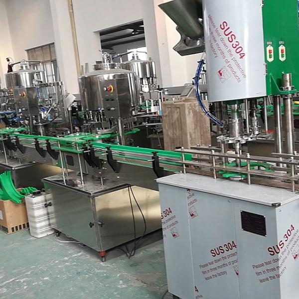 1500BPH Split Linear Isobaric Pressure Salt Soda Carbonated Drink Filling Line