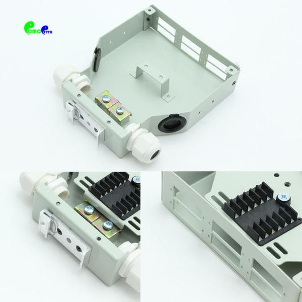 DIN Rail Mounted SC Duplex Optical Termination Box For Fiber Optic Cable