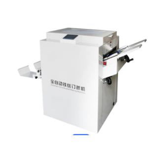 Automatic Binding And Folding Machine Book Wire Saddle Stitching Booklet Maker