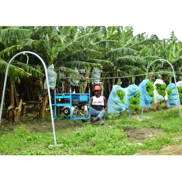 Steel Trolley Separators Banana Cableway Roller Hanger Bracket