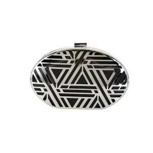 19cmX13cm Silver Hollow Out Clutch Frame DIY Cosmetic Bag Frame