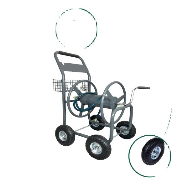 Versatile and Practical Heavy Duty Water Garden Hose Reel Cart for Outdoor