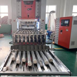 China Takeaway Aluminum Foil Containers Cake Cup Vibrate Making Machine LK-T80 on sale