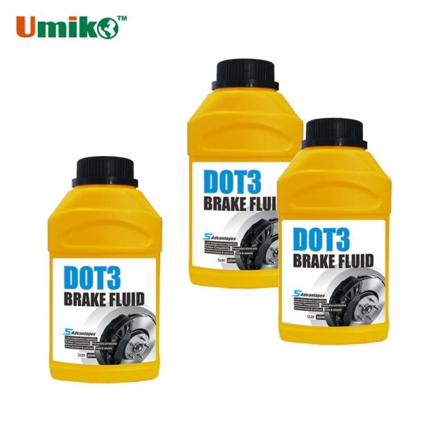 Buy High Efficiency Synthetic DOT3 Brake Fluid 250ml 500ml 1L Customizable at wholesale prices