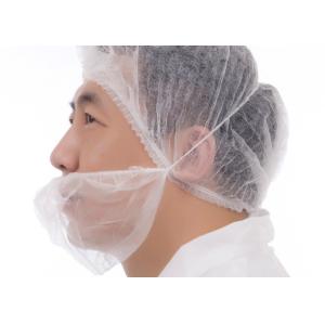 Breathable Anti Dust Single Elastic Nonwoven Beard Cover 10gsm
