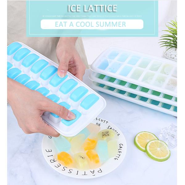 Ice Cream Tools Type Ice Cream Makers BPA Free 14 Cavity Silicone Ice Mold with Cover