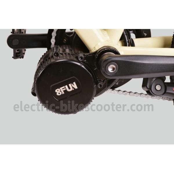 32km/H Mens Mid Motor Electric Bike , 36V 350W Mid Motor Electric Mountain Bike