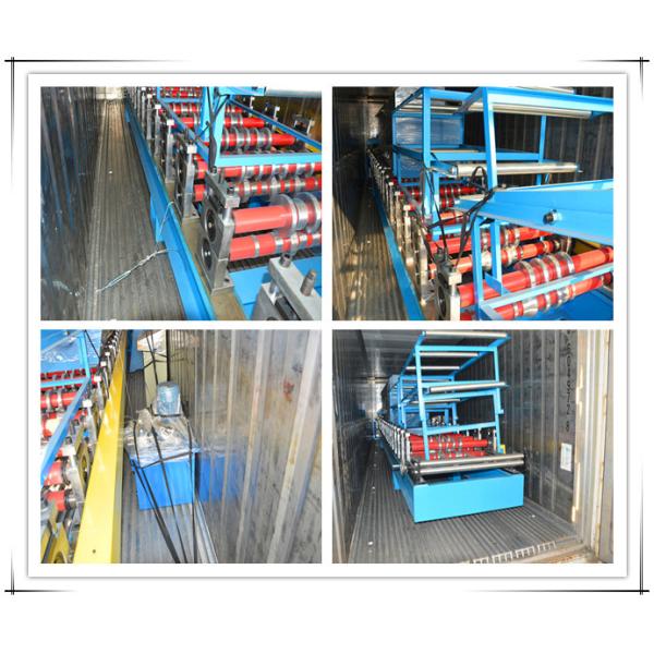 PLC Control Ceiling Metal Wall Panel Roll Forming Machine For 0.3 - 0.8mm Aluminium Steel