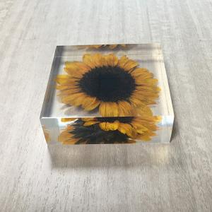 Custom Sunflower Paperweight Acrylic Globe Paperweight