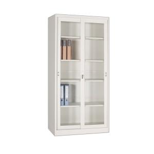 Sliding Glass Doos Cupboard Steel Filing Cabinet With Cyberlock