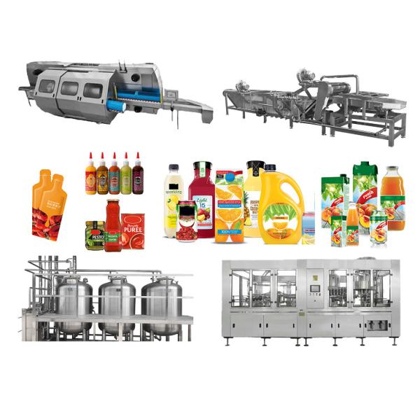NFC Apple Juice Production Line Machine Food Grade Fully Automatic Production