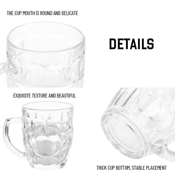 B2B Custom 6-16OZ Beer Mugs – Durable Borosilicate, Custom Logo, Bulk Discounts for 10k+ Units