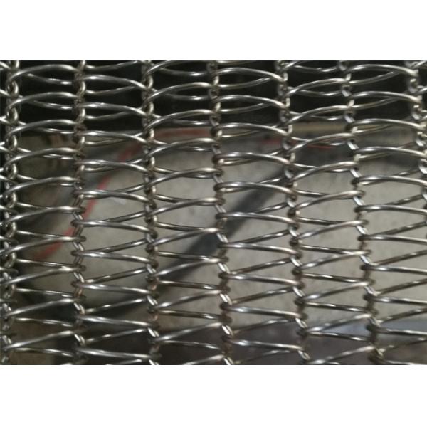 316L SS Food Mesh Belt Width 200mm-5000mm Easy Clean For Food Cooling