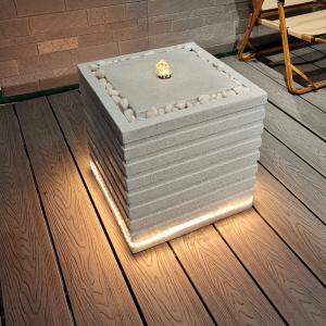 Weatherproof Resin Fountain With Continuous Water Flow In Traditional Style