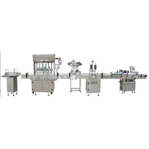 Linear Automatic Bottle Filling Capping Labeling Machinery