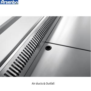 Stainless Steel Deli Display Cooler Countertop 580W Practical