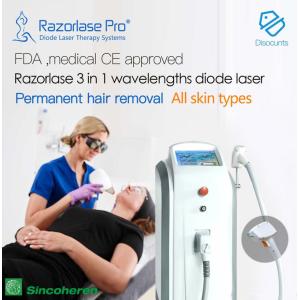 China FDA CE approved Sincoheren Razorlase like lightsheer Soprano SHR hair removal laser diode laser hair remova on sale