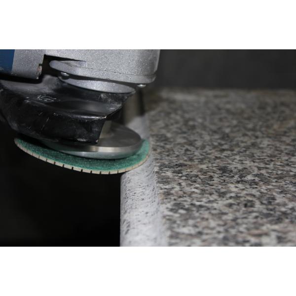 4 Inches Aluminum Back Up Pads Hooked Easy Change For Ogee Shape Granite Polishing