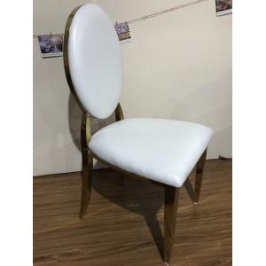 Fully Gold Plated 99cm Brushed Stainless Dining Chairs