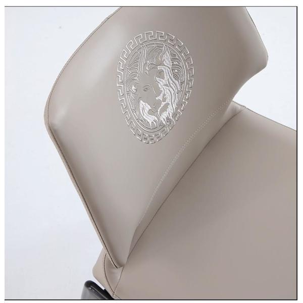 Italian Minimalist Hotel Restaurant Furniture Comfortable Backrest Metal Leather Dining Chair