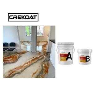 AB Resin System Metallic Epoxy Floor Coating Eco Friendly