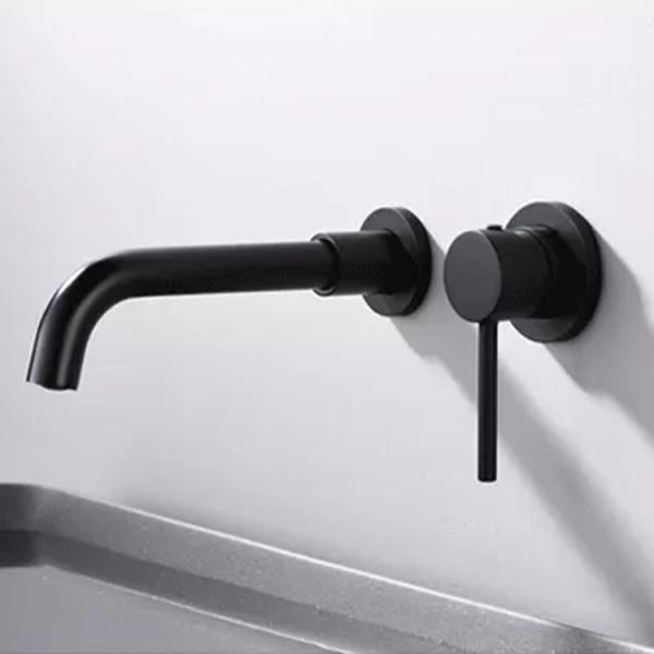 Buy Brass Modern Wall Mounted Single Handle Basin Mixer Lever Handle at wholesale prices