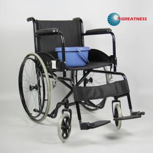 Simple Structure Standard Folding Steel Wheelchair For Home