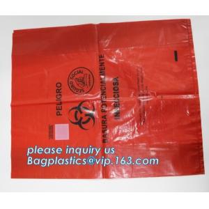 Medical Biodegradable Autoclavable Biohazard Bags Pocket Biohazardous Healthcare