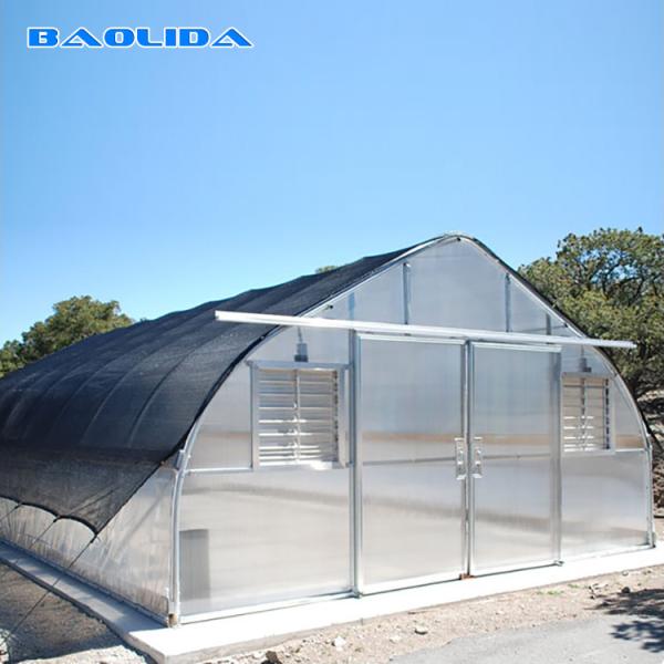 Buy Hot Dip Galvanized Steel Plastic Film Greenhouse Grow Tent Size Customized at wholesale prices