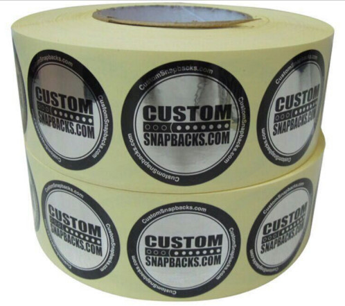 Personalised Glossy Silver Custom Printed Hologram Stickers Polyester Film