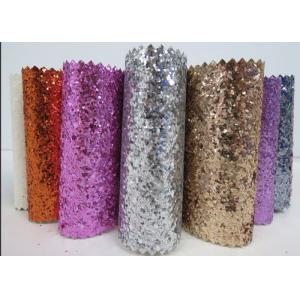 Pu Cloth Backing Real Glitter Wallpaper , Modern Textured Sparkle Wallpaper