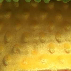 100% polyester super soft minky dot velvet fabric