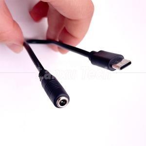 5V Type C to DC 3.5x1.35mm 5.5x2.1mm Power Charging Extension Cable for LED Desk